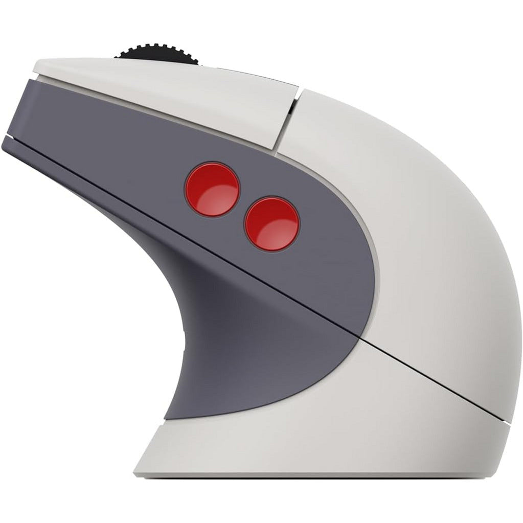 8bitdo retro r8 mouse - n edition (grey red, 50 - 26000 dpi, bluetooth usb-c 2.4 ghz)