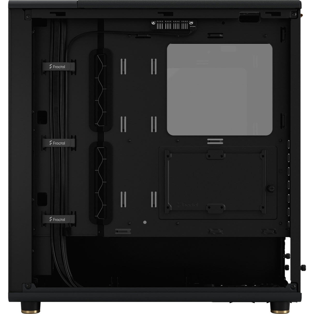 Fractal design north midi tower behuizing (zwart | 2x usb-a | 1x usb-c | tempered glass)