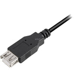 Sharkoon USB 2.0 Verlängerungskabel (schwarz, 1 Meter, doppelte Abschirmung)
