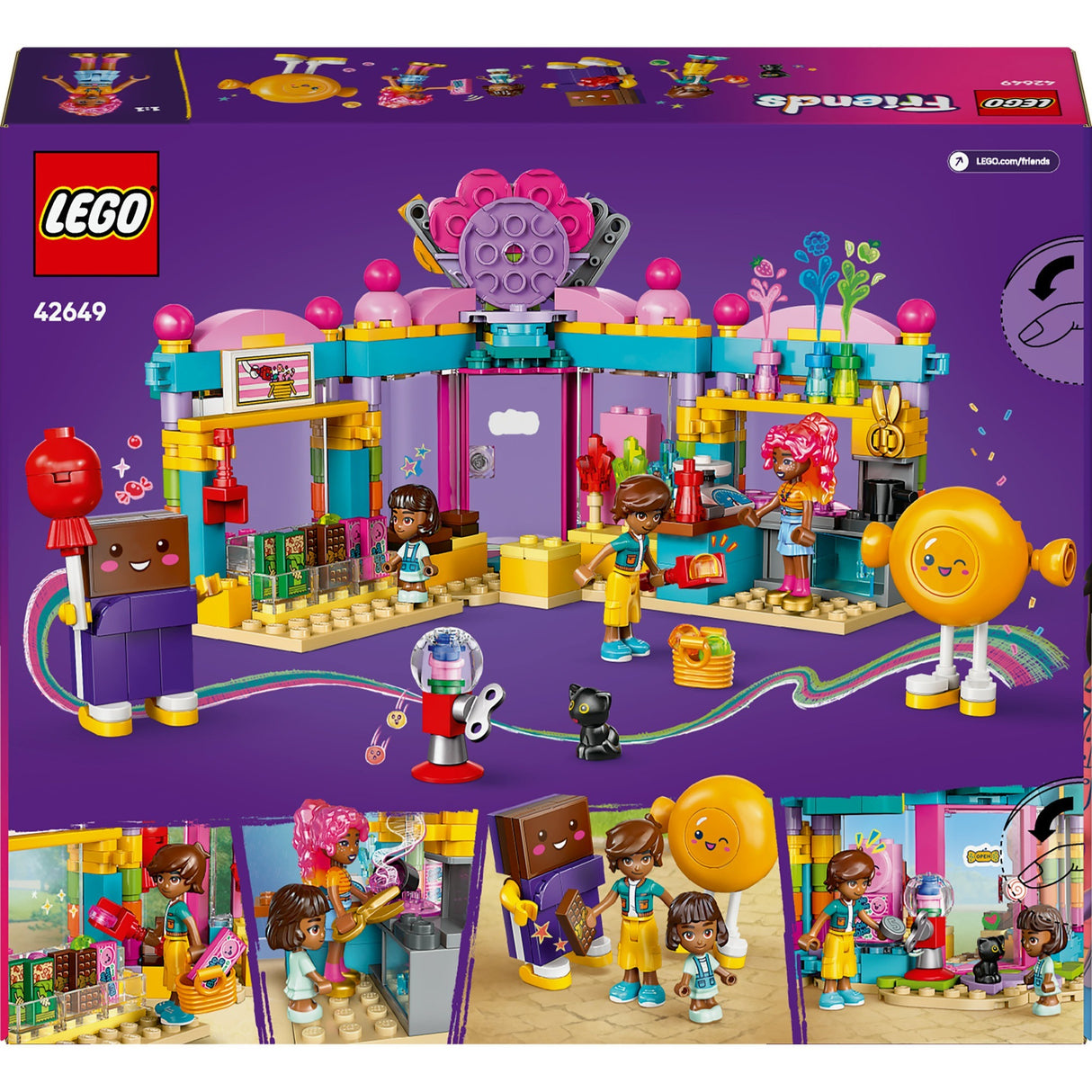 Cairde lego 42649 siopa candy cathrach heartlake