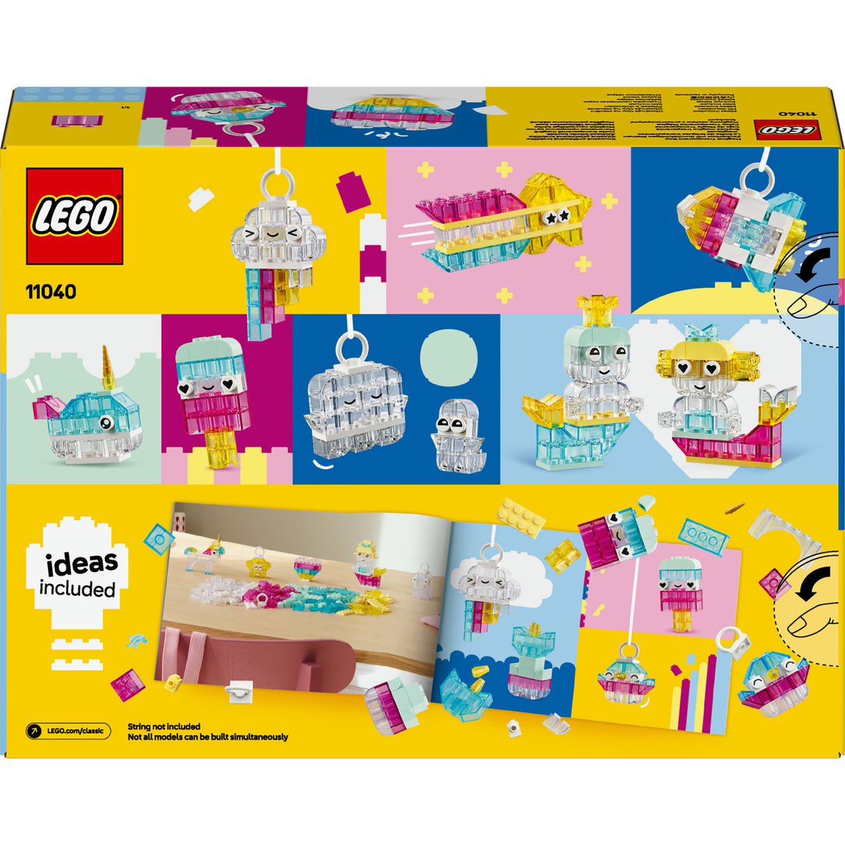 Lego classic 11040 magical transparent box