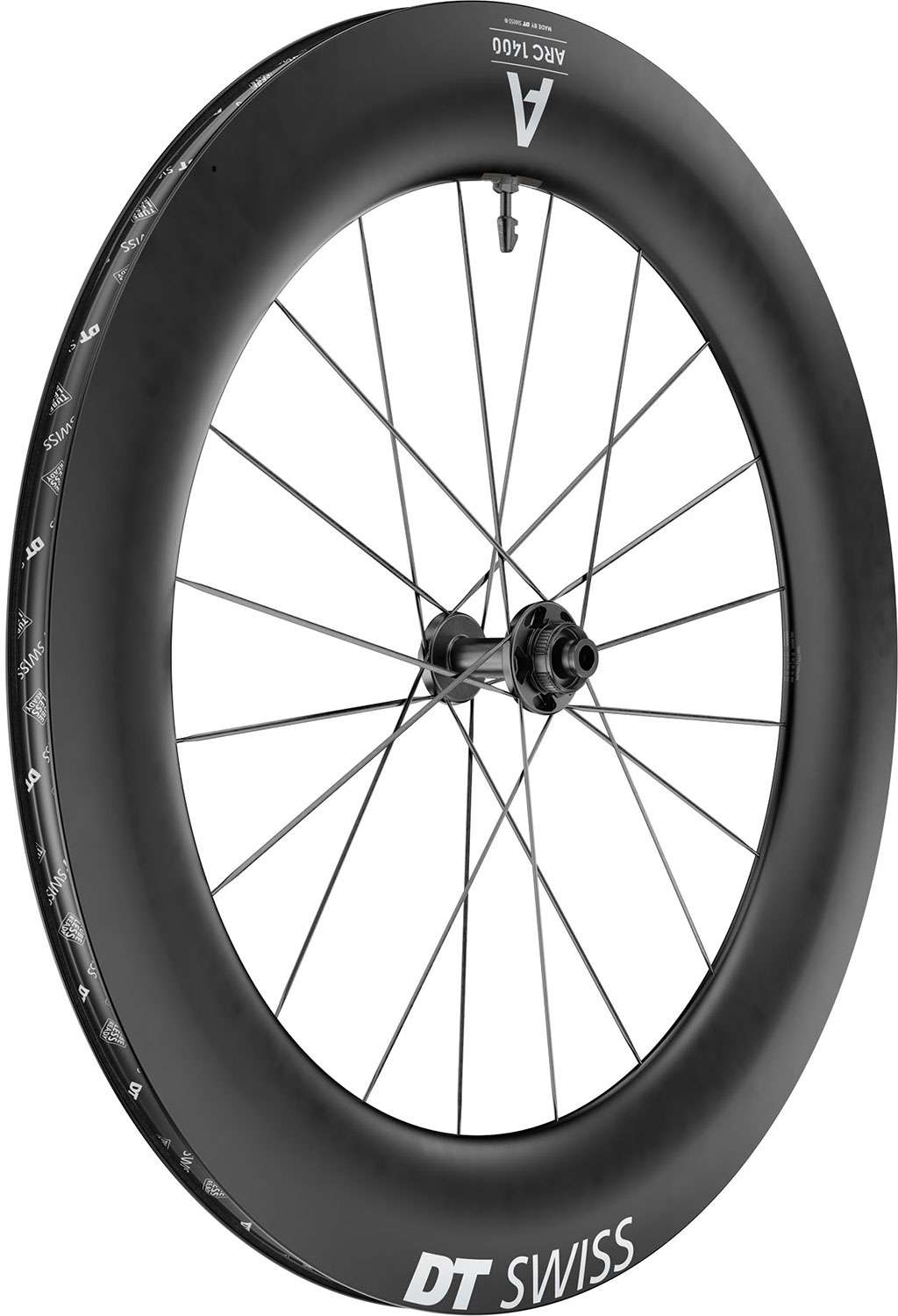 Dt swiss arc 1400 dicut® 85 28 disc cl carbon vorderrad