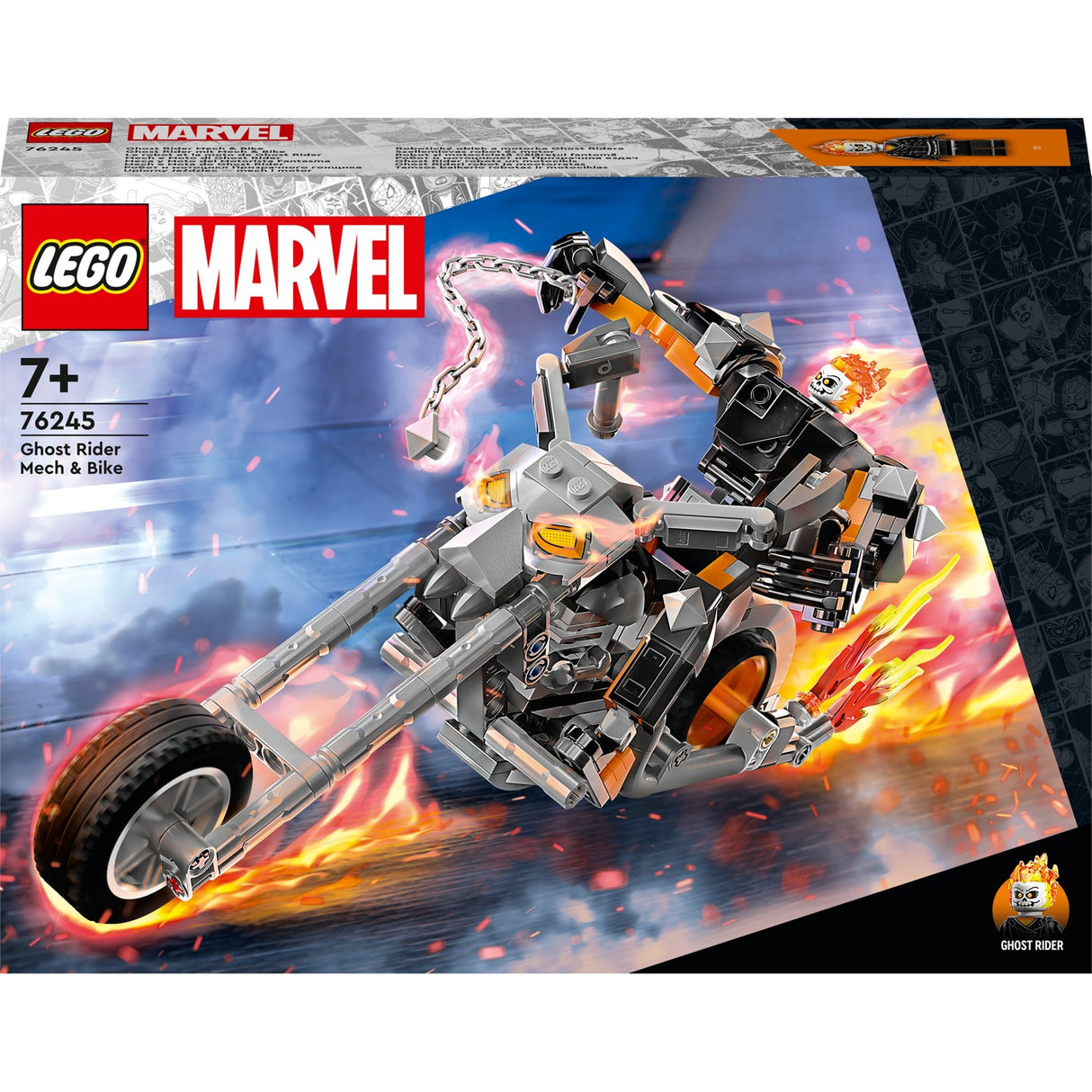 Lego marvel - ghost rider mech motorna konstrukcijska igrača (76245)
