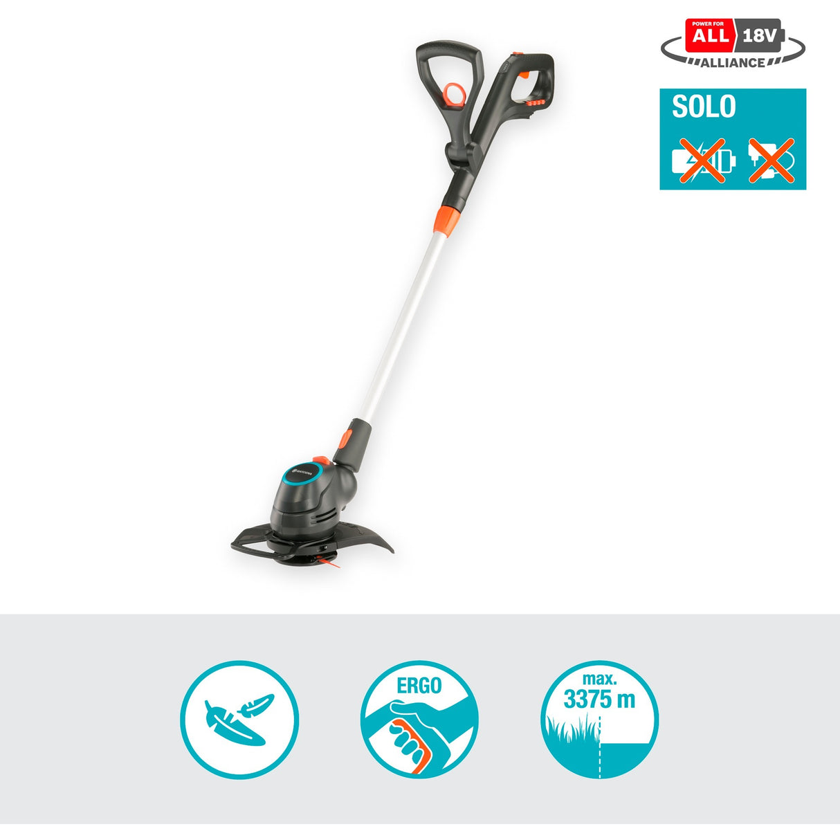 Gardena Battery Trimmer ComfortCut 23/18V P4A Solo