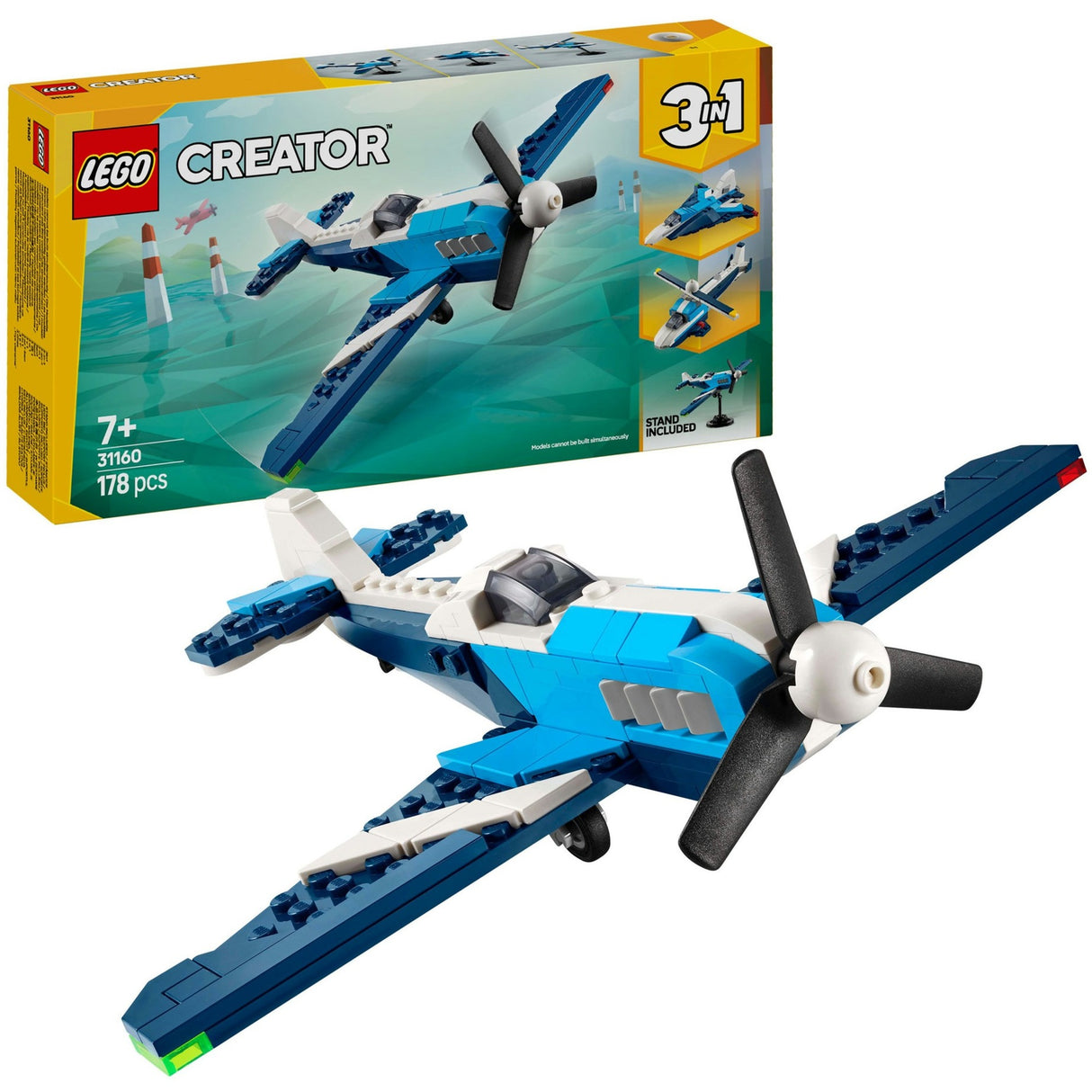 Lego Creator 31160 lotnictwo: samolot wyścigowy