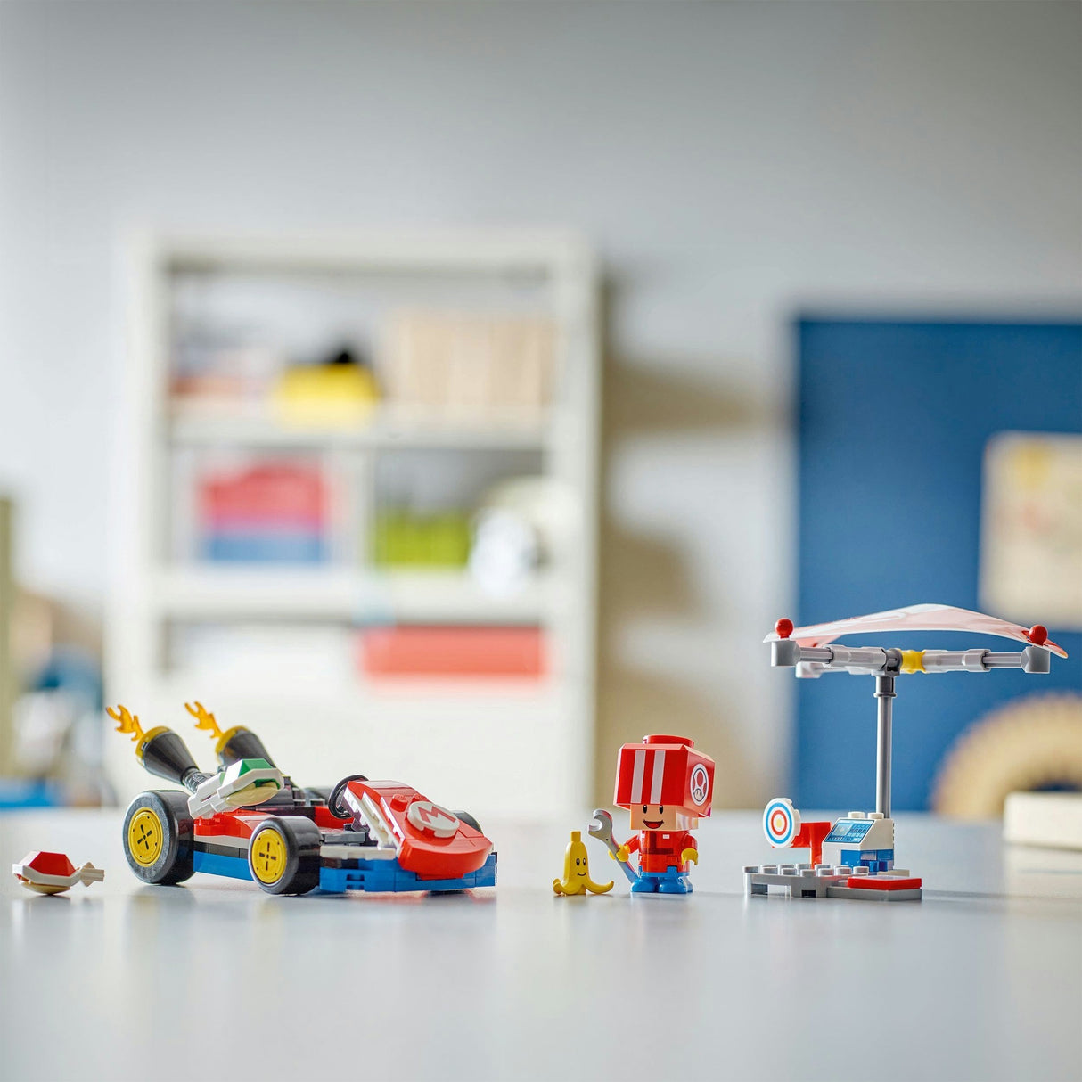 Lego super mario - mario kart - standaardkart constructiespeelgoed (72032)