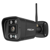 Foscam v8p, 4K 8MP Dual-Band WiFi Security Camera (Black, with Sound and Light Alarm)