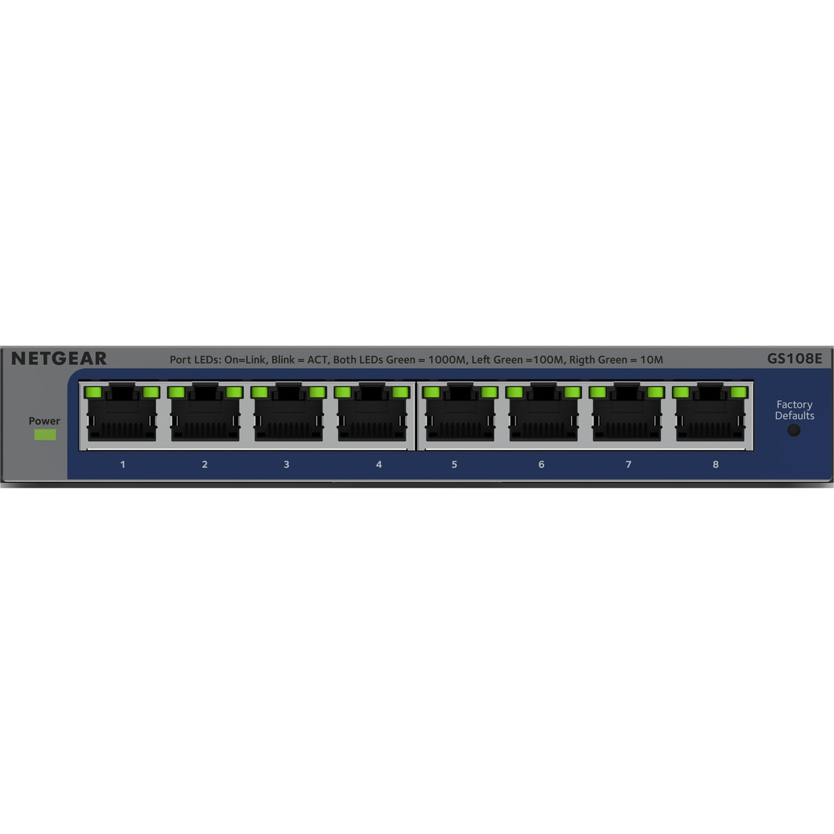 Switch Gigabit Plus a 8 porte Netgear (GS108E-400EUS)
