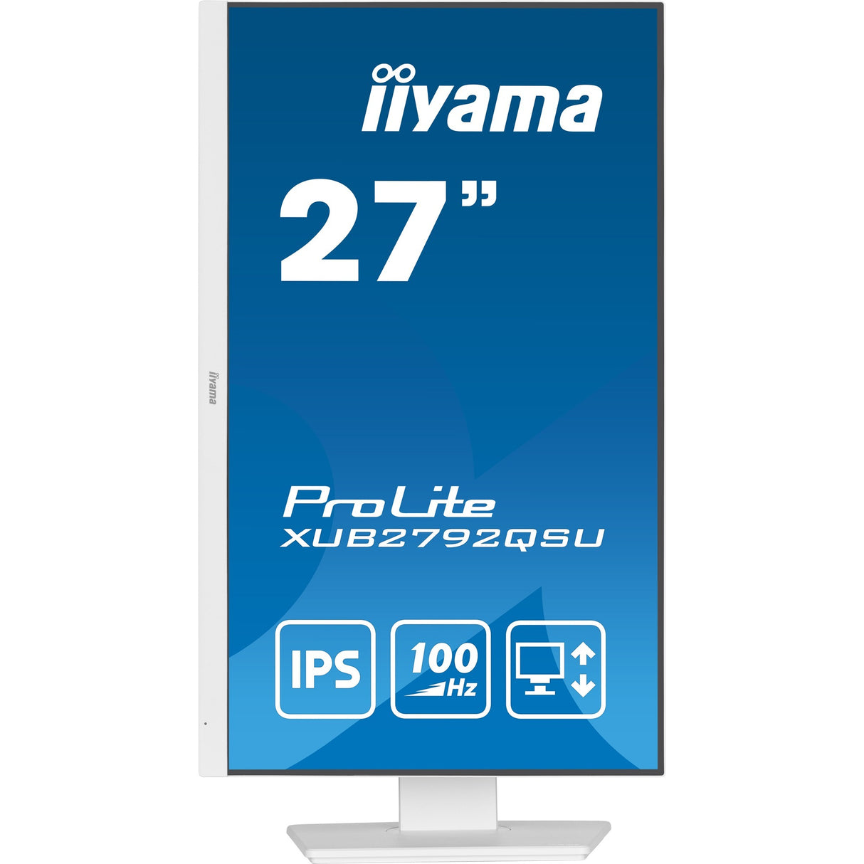 Iiyama ProLite XUB2792QSU-W6 27 monitor (white, HDMI, DisplayPort, 4x USB-A, USB-B)
