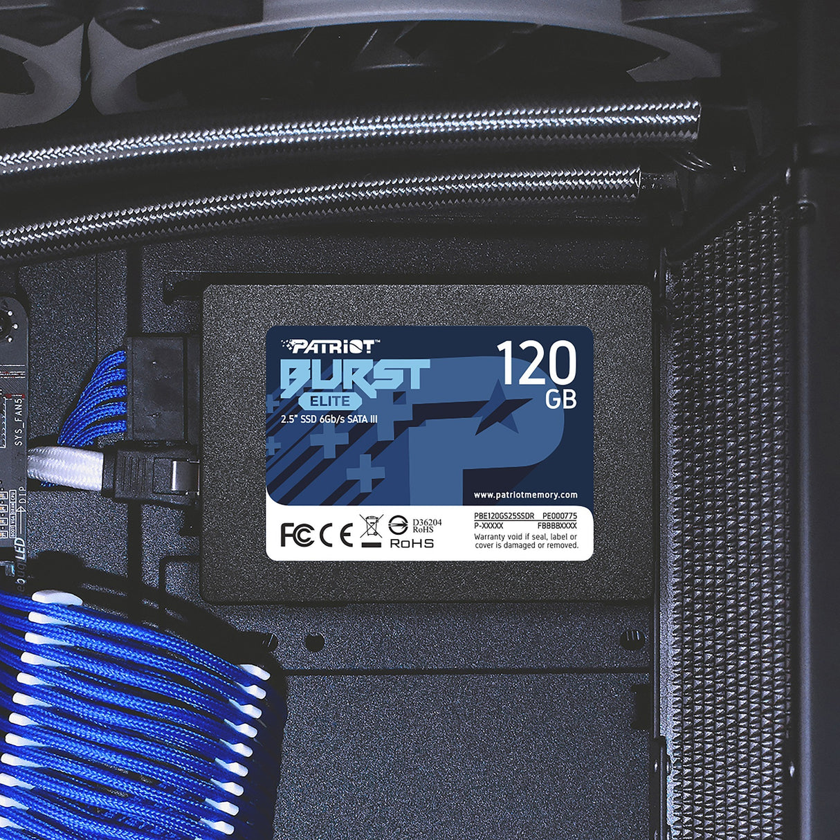 Patriot Burst Elite 120 GB SSD (black, PBE120GS25SSDR, SATA 6 Gb/s)
