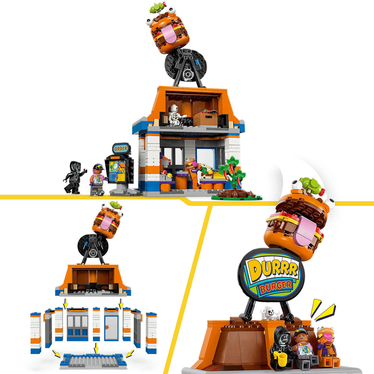 Lego fortnite - durrr burger restaurant constructiespeelgoed (77076)