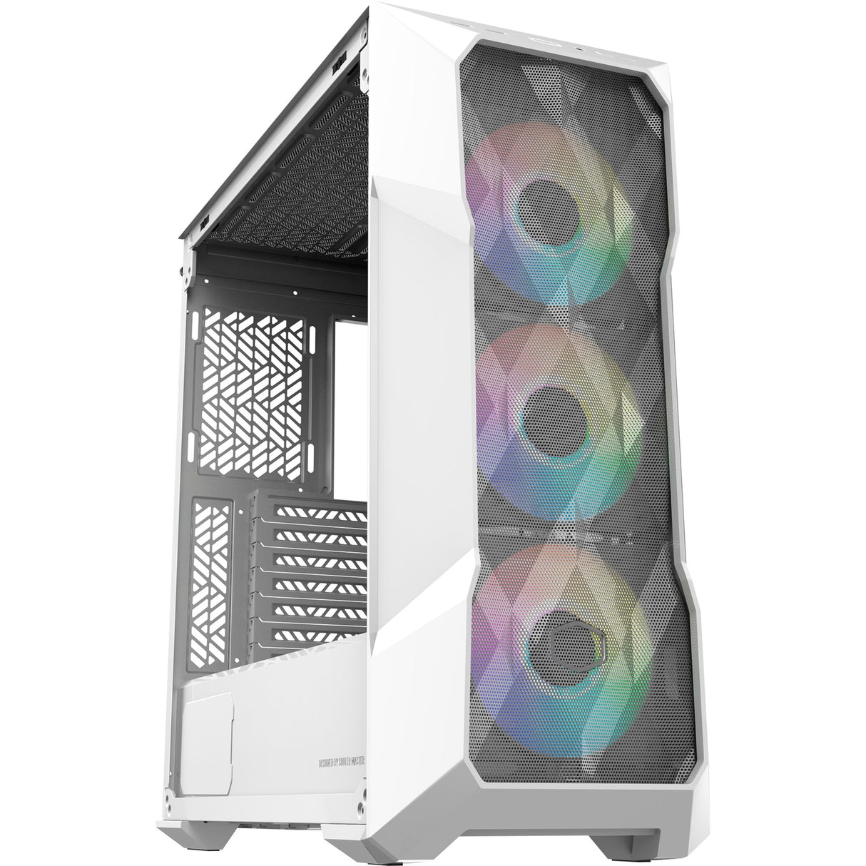 Cooler Master MasterBox TD500 Mesh V2 Midi Tower Case (White | 2x USB-A | 1x USB-C | RGB | Tempered Glass)
