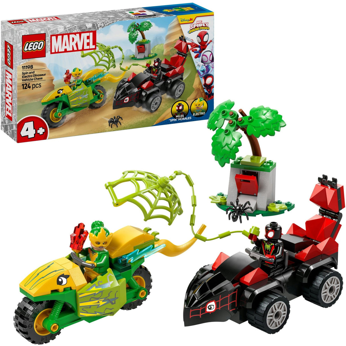 Lego spidey 11198 spider and electro chase with dinosaur vehicles