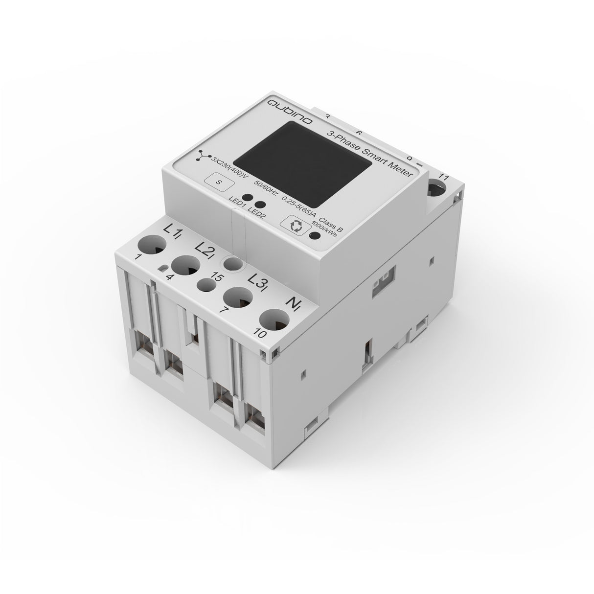 Qubino 3-phase smart meter energy saving (white, z-wave plus)