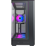 Montech king 45 pro midi tower behuizing (zwart | 2x usb-a | 1x usb-c | rgb | window)
