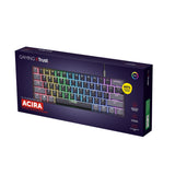 Trust GXT 867 Acira 60% Mechanical Mini Gaming Keyboard, Gaming Keyboard (Black, US layout, Outemu Red, 60%, RGB)