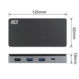 ACT Connectivity USB-C 4K MST Docking Station (black-grey)