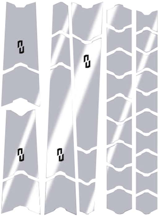 Unleazhed unscratch protection foil for parts and components