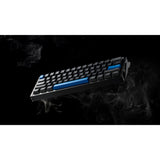 Iqunix EZ60 Magnetic Switch Gaming Keyboard, gaming keyboard (black blue, US layout, US-International, Gateron Magnetic Jade Pro, 60%, RGB, double shot PBT keycaps)