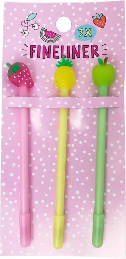 Van der Doelen 3 fineliners poletno zabavno sadje