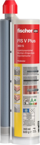 Argamassa de injeção Fischer fis v plus 360 s - 558752 - 1 peça(s) - 558752