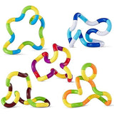 Wriggle snake tangle toy set a 6 stuks