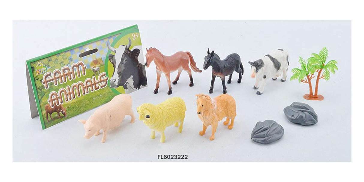 Aro boerderijdieren in zak 9-delig