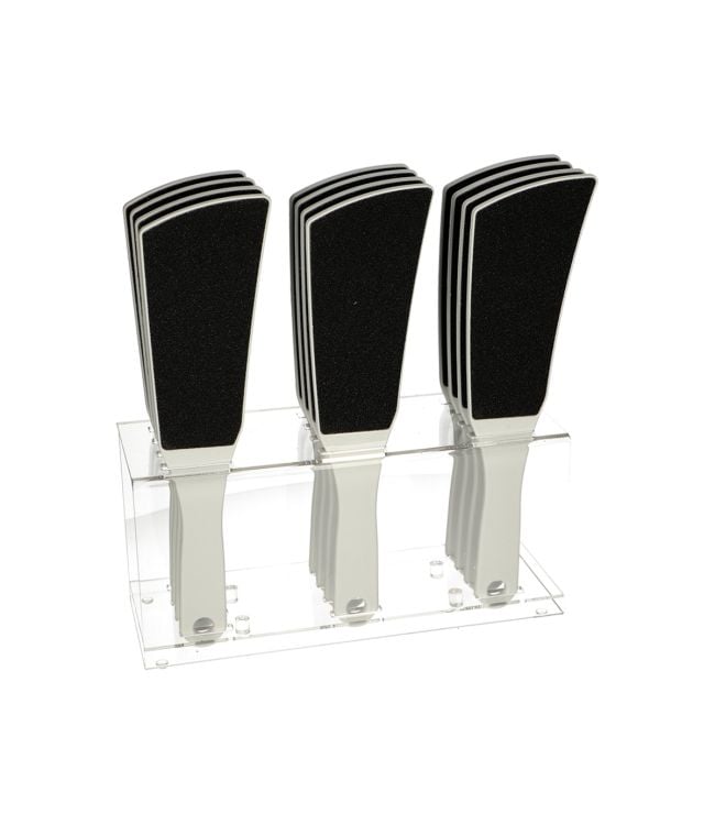 Gesiicht Nagel Vetetvijl xl wäiss Display Display 12 Stécker