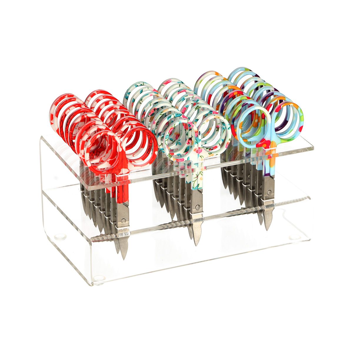 Face nail nail scissors flowers assorted display 24 pieces