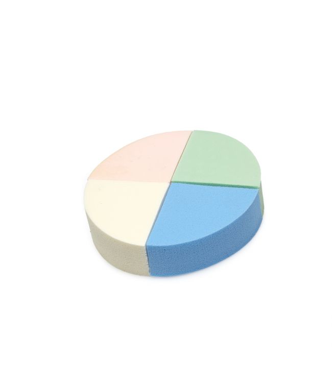 Face nail 4x makeup sponge multi -colored without blister
