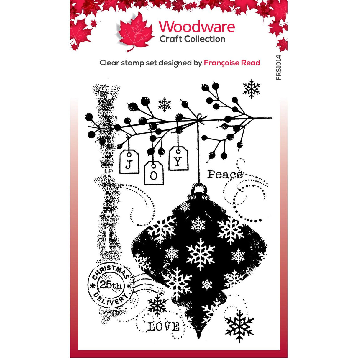 Woodware • clear singles stempels winter bauble