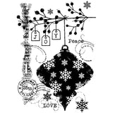 Woodware • clear singles stempels winter bauble