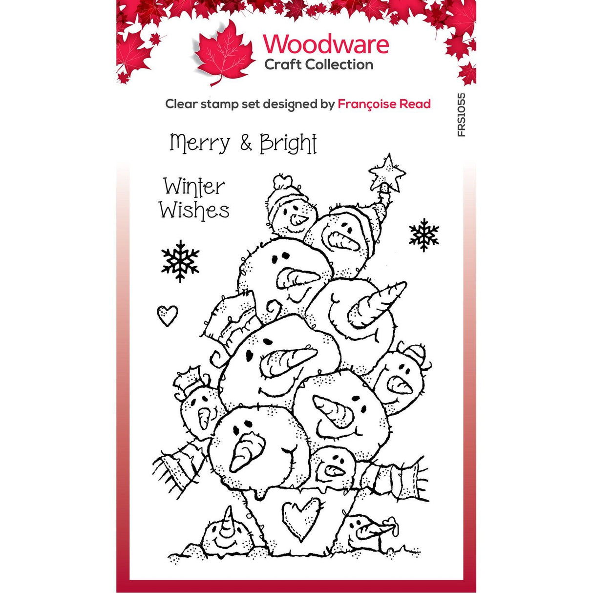 Woodware • clear singles stamp snow balls