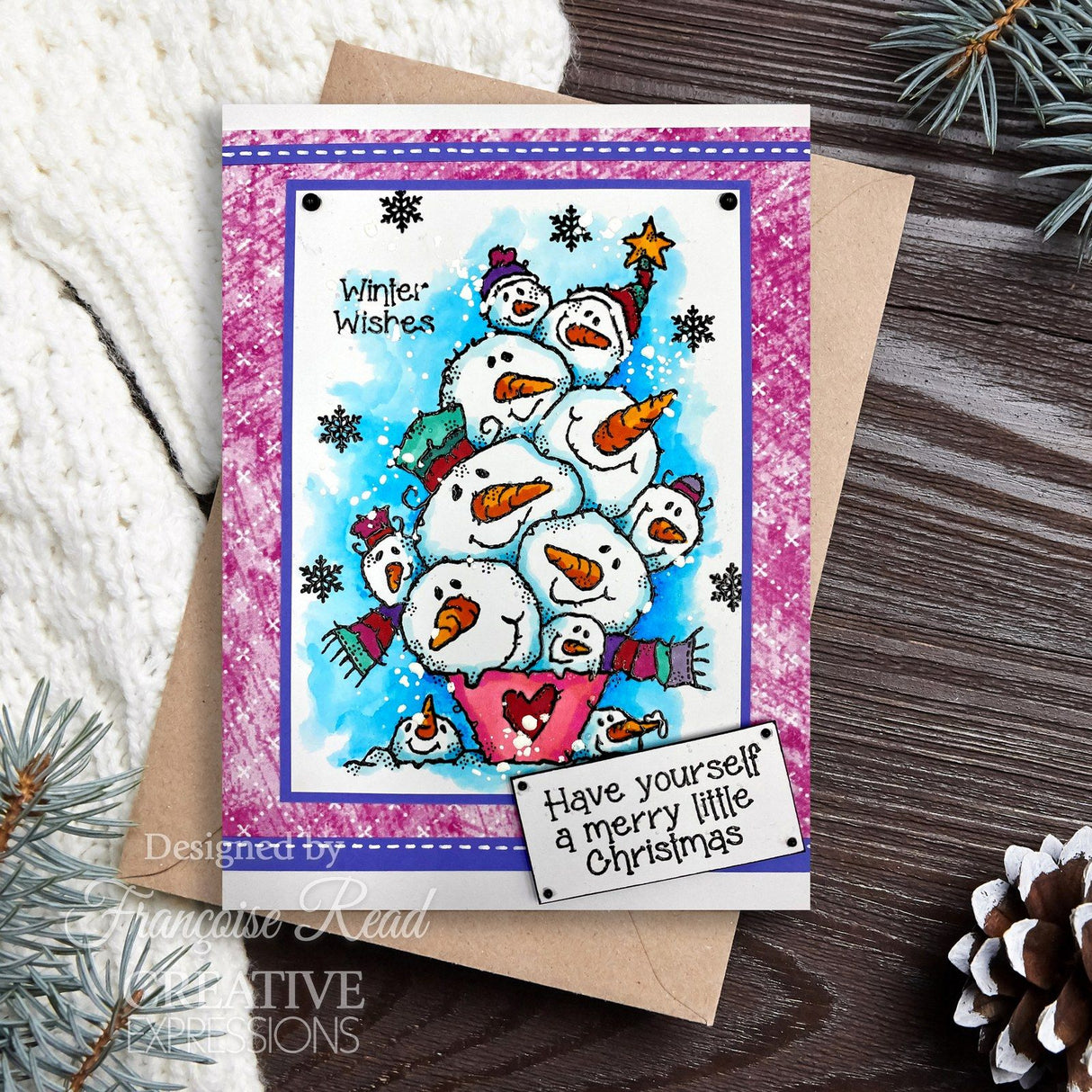 Woodware • clear singles stamp snow balls