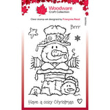 Woodware • clear singles stamp top hat snowman