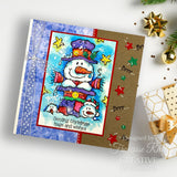 Woodware • clear singles stamp top hat snowman