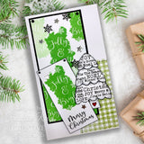 Woodware • clear singles christmas patches 4 in x 6 in stamp set