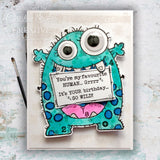 Woodware • clear singles huge monster stamp set