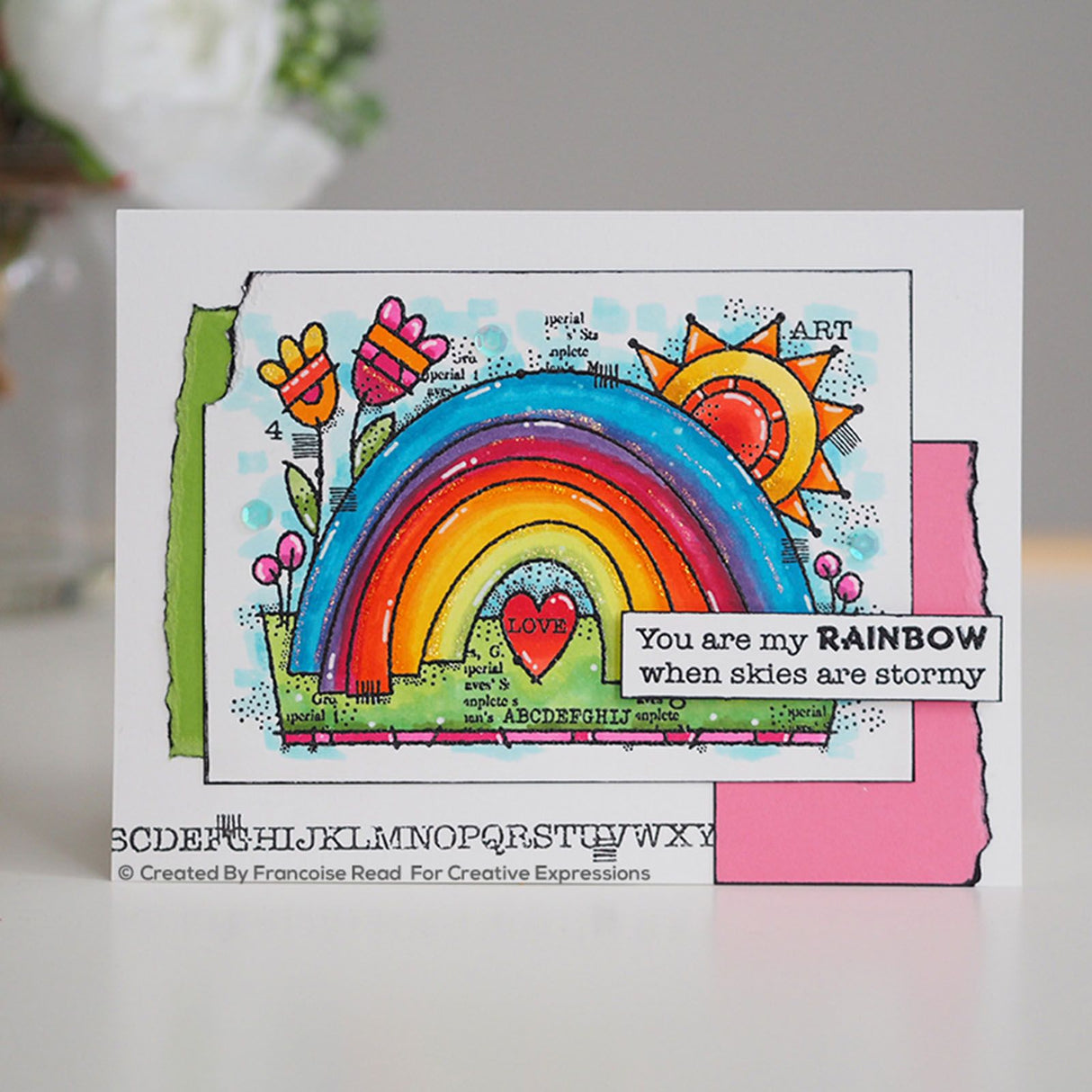 Woodware • clear singles stempel garden rainbow