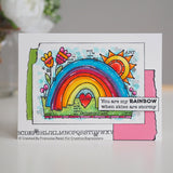 Woodware • clear singles stempel garden rainbow