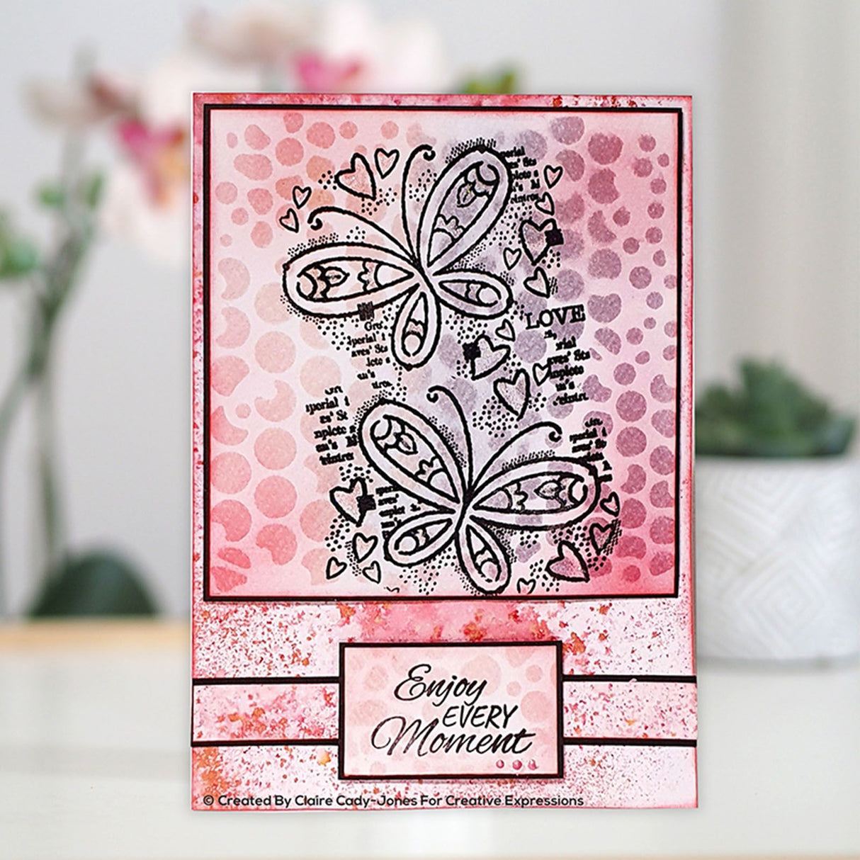 Woodware • clear singles stempel butterfly confetti