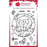 Woodware • clear singles stempel bird circle