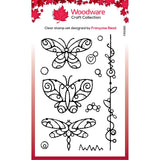 Woodware • clear singles stempel wired butterflies