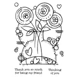 Woodware • clear singles stempel round blooms