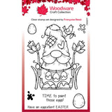 Woodware • clear singles stamp egg painting gnome