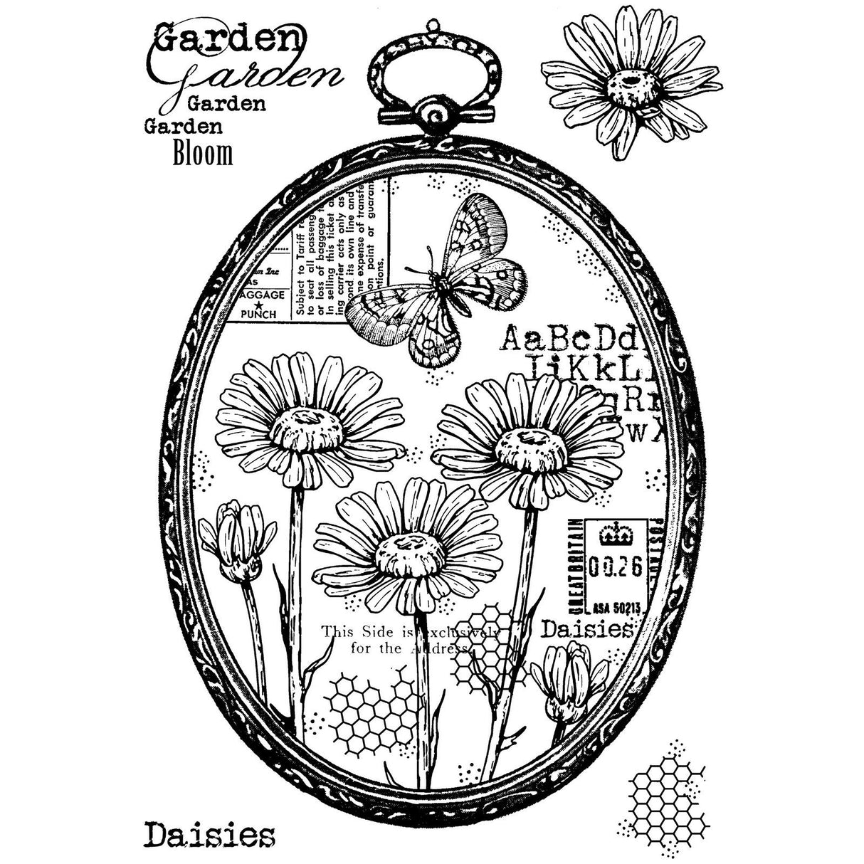 Woodware • clear singles stamp daisy frame