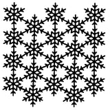 Woodware • mask sjabloon snowflake screen