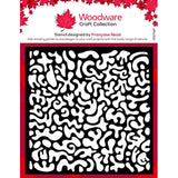 Woodware • funky swirls stencil