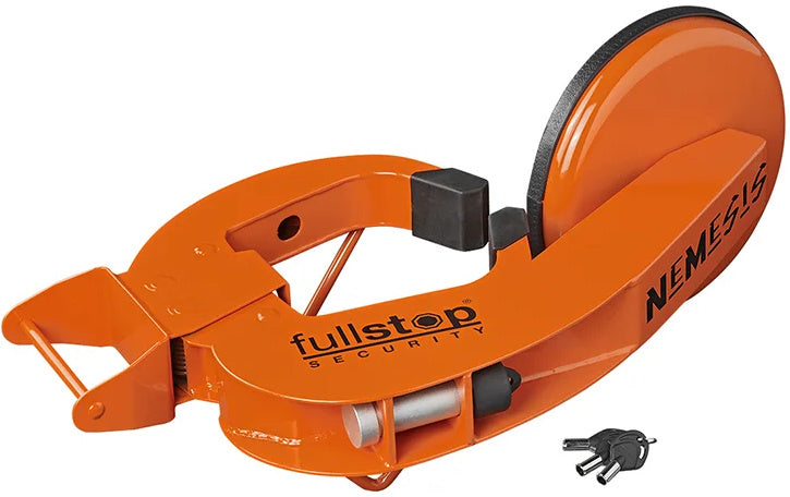 Fullstop Nemesis wheel clamp universal steel orange
