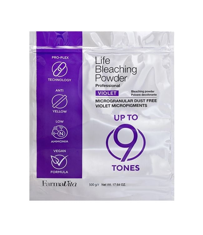 Farmavita life bleaching powder violet 9 pro-plex 500gr.
